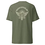 Unisex classic tee military green back 69ac156236e23