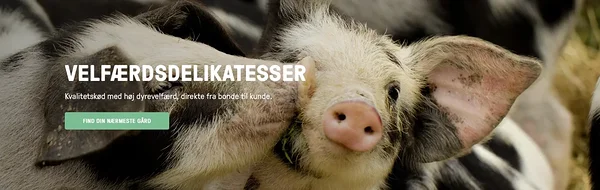 Kuvatõmmis Dyrenes Beskyttelse kodulehelt. Heaoludelikatessid, organisatsiooni kampaania loomsete toodete tarbijatele.