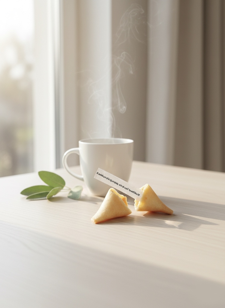 Krispi õnneküpsis- hetk iseendale