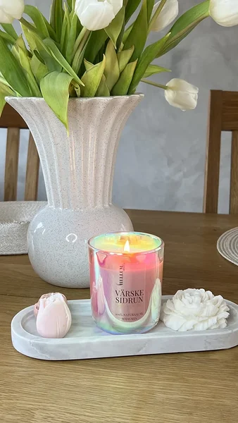 pärlmutter sojavahaküünal