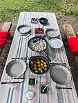 Example of our outdoor picnic after the hike. The meal is served during or after the hike, depending on the season and tour start time. Morning tours include a picnic at a nearby campsite.