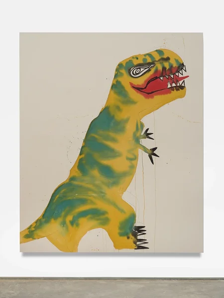 Big TRex 2023 acrylic on canvas 96 x 80 in