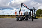 Bmf 2025 bmf7t1pro forestry trailer bmf540 log crane 2