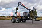Bmf 2025 bmf7t1pro forestry trailer bmf540 log crane