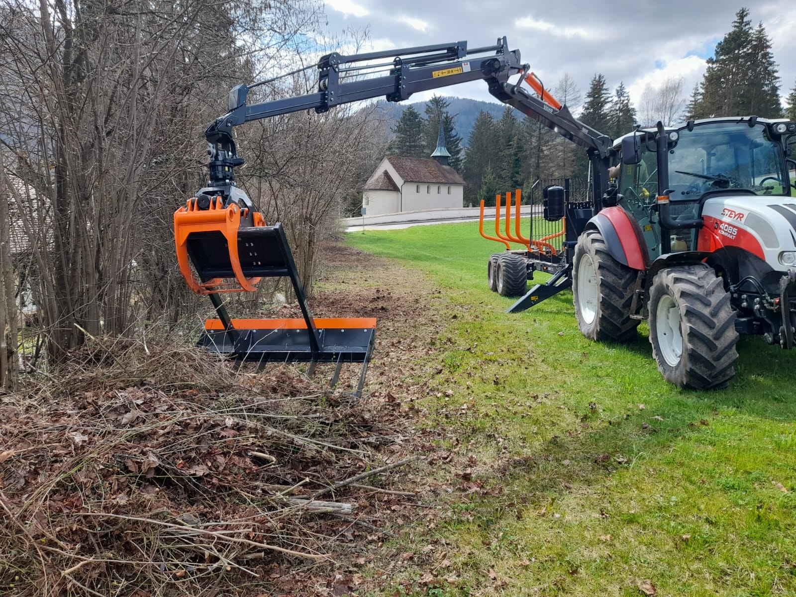 Branch rake