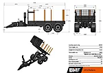 Bmf14t2 platform trailer technical chart