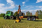 Bmf14t2pro bmf905hp special colours orange (6) forestry trailer and crane