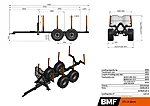 Bmf5t1 a leg 50cm forest trailer