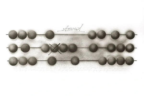 ARVED, segatehnika, 30x81 cm, 1995