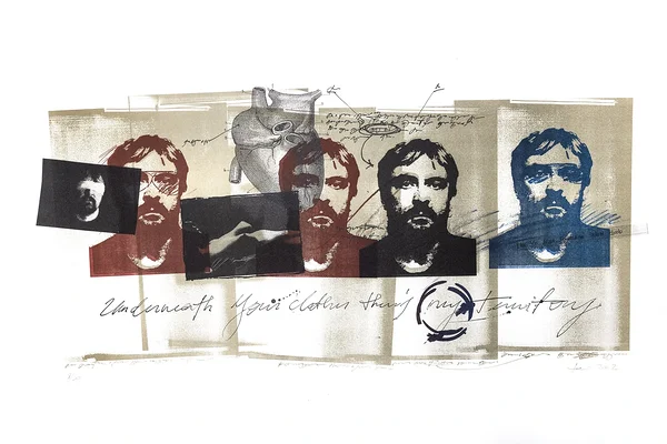 AUTOPORTREE, litograafia, 33x68 cm, 2002