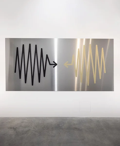 Elekter, UV-print alumiiniumil, 300x150 cm, 2021