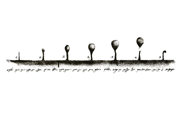 BUBBLE, siiditrükk, 14x67 cm, 1993