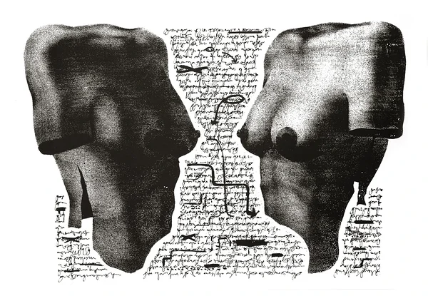 NUKUD, siiditrükk, 61x90 cm, 1991