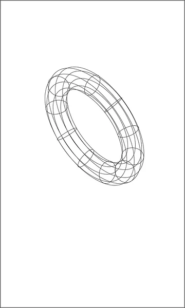 TORUS #1, pigmenttrükk, 60x100 cm cm, 2024