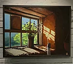 "Vana laut". 2025. Õli lõuendil. 90x120 cm. Erakogus