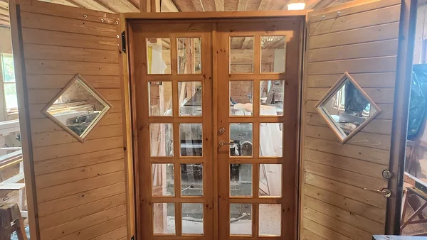 Vana veski topelt kahepoolne välisuks 2