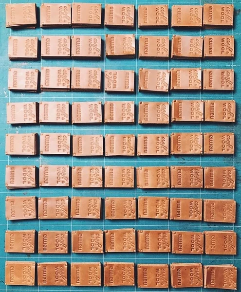 Leather labels — a Stella Soomlais custom order