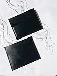 The Sleek slim leather wallet, black — Stella Soomlais