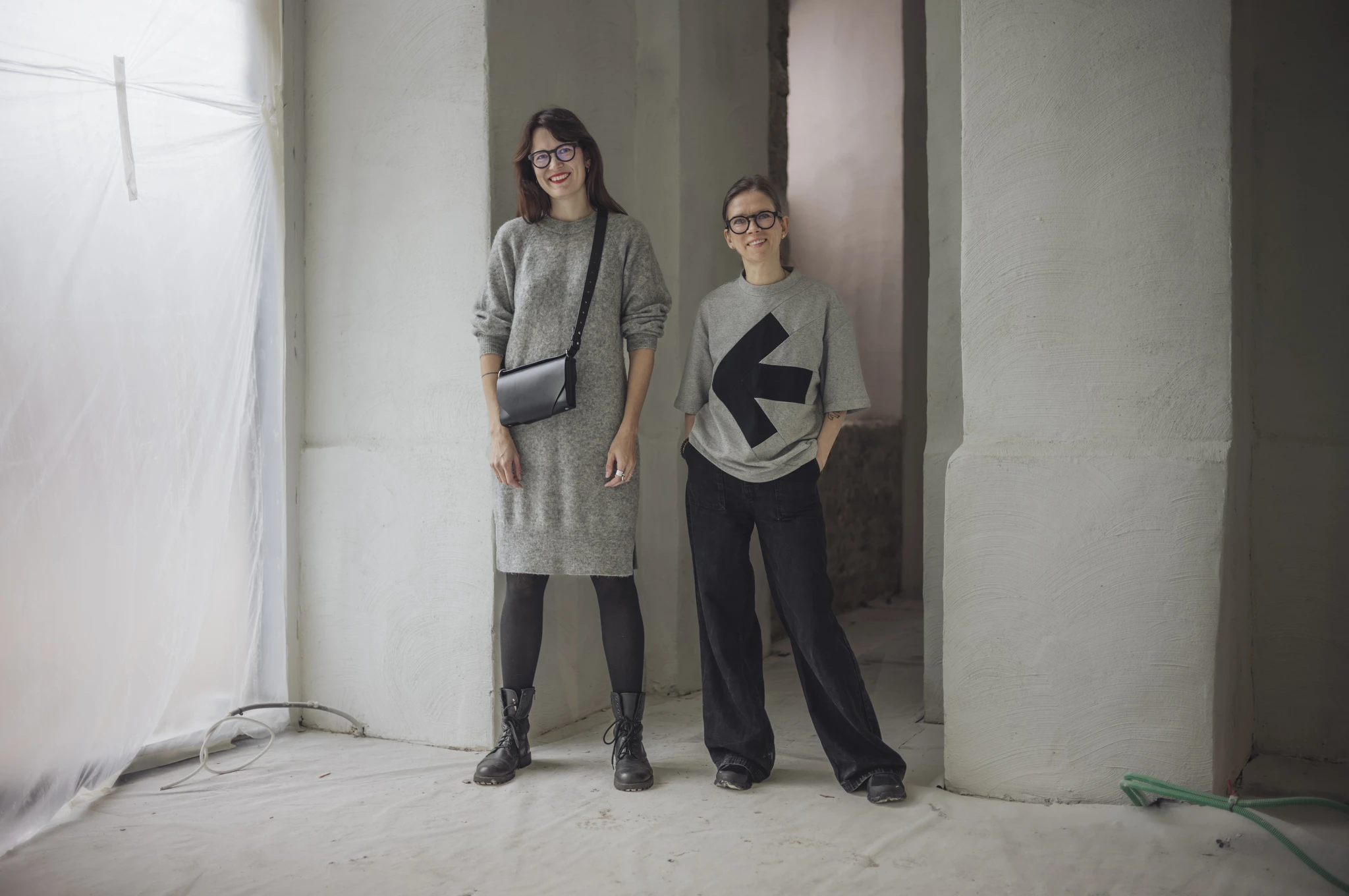 Stella Soomlais and Reet Aus in the new shared studio-shop at Telliskivi
