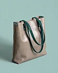 Studio tote argilla turquoise a