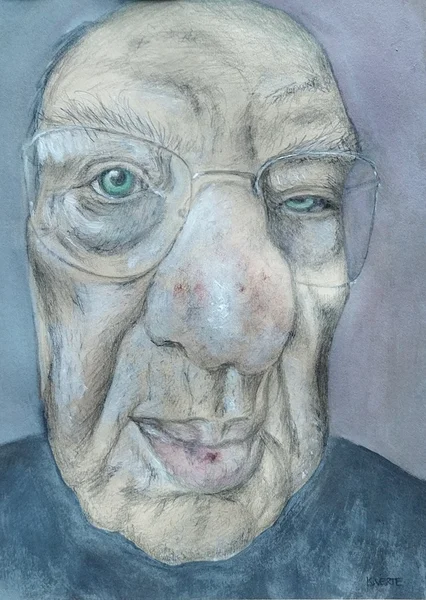 Mees suure ninaga. Portree eeskujuks oli internetist leitud foto.