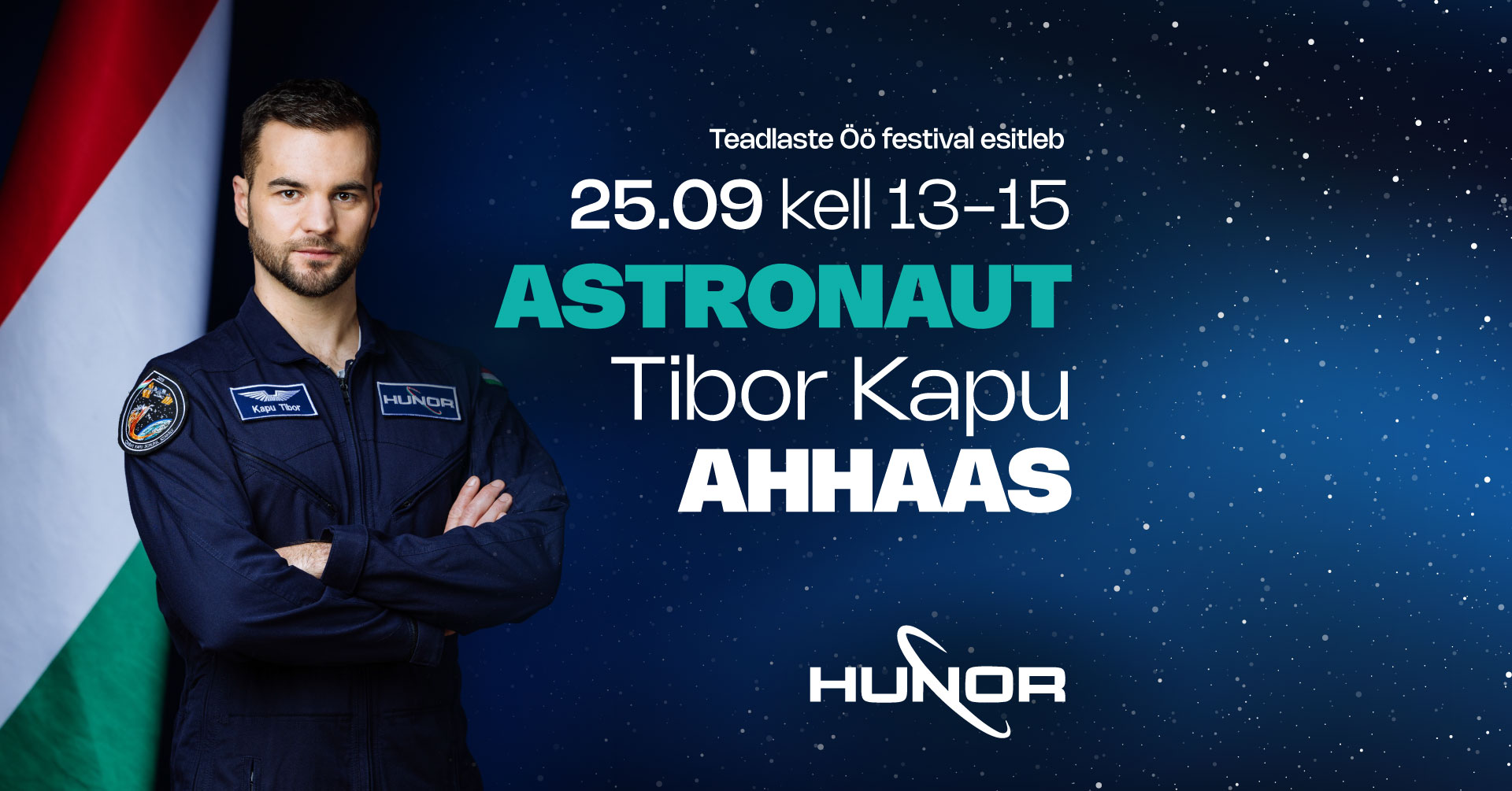 Astronaut Tibor Kapu AHHAAs