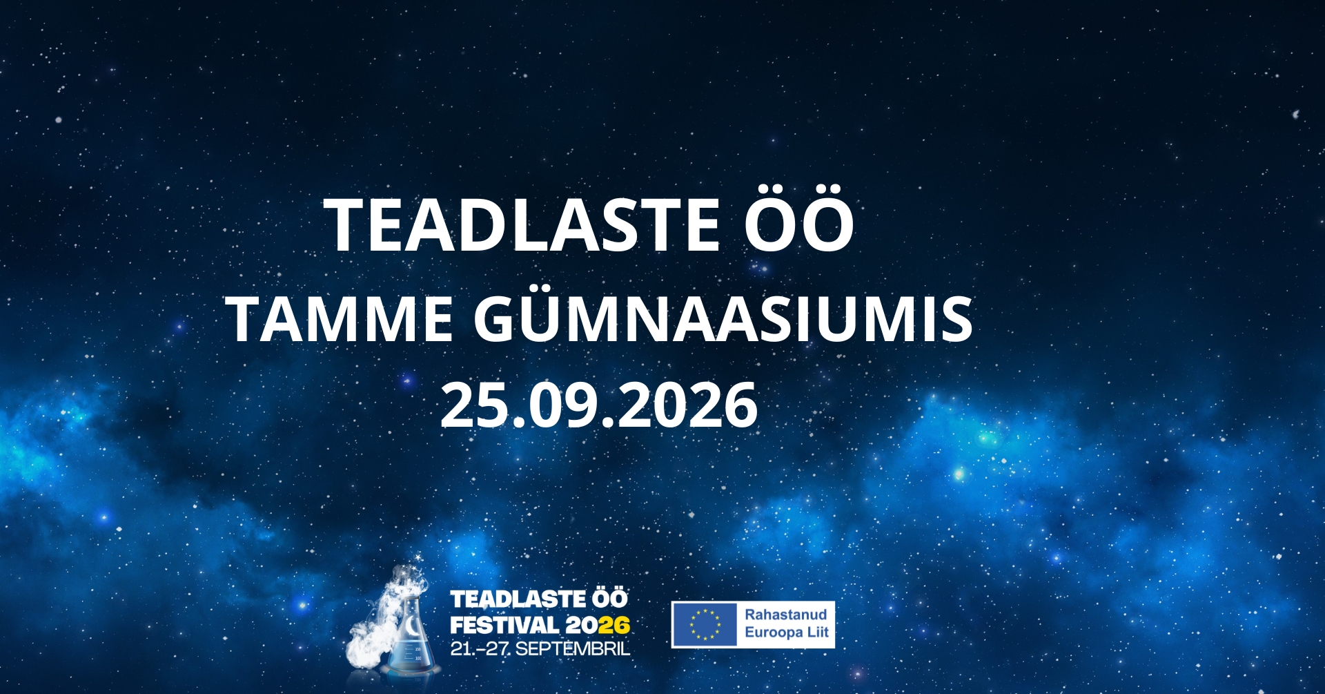 Teadlaste öö festival Tartu Tamme Gümnaasiumis