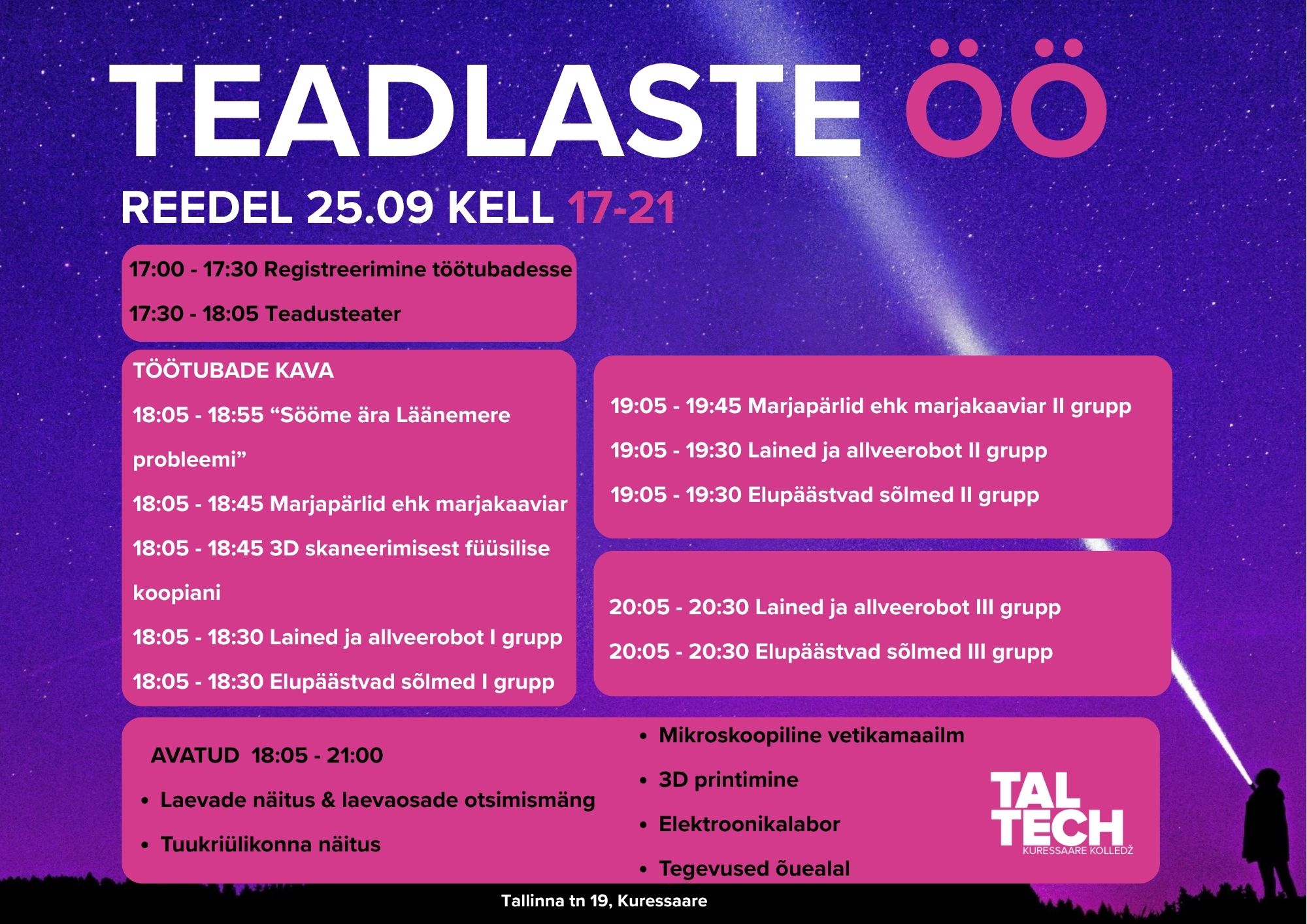 Teadlaste öö Kuressaare kolledžis