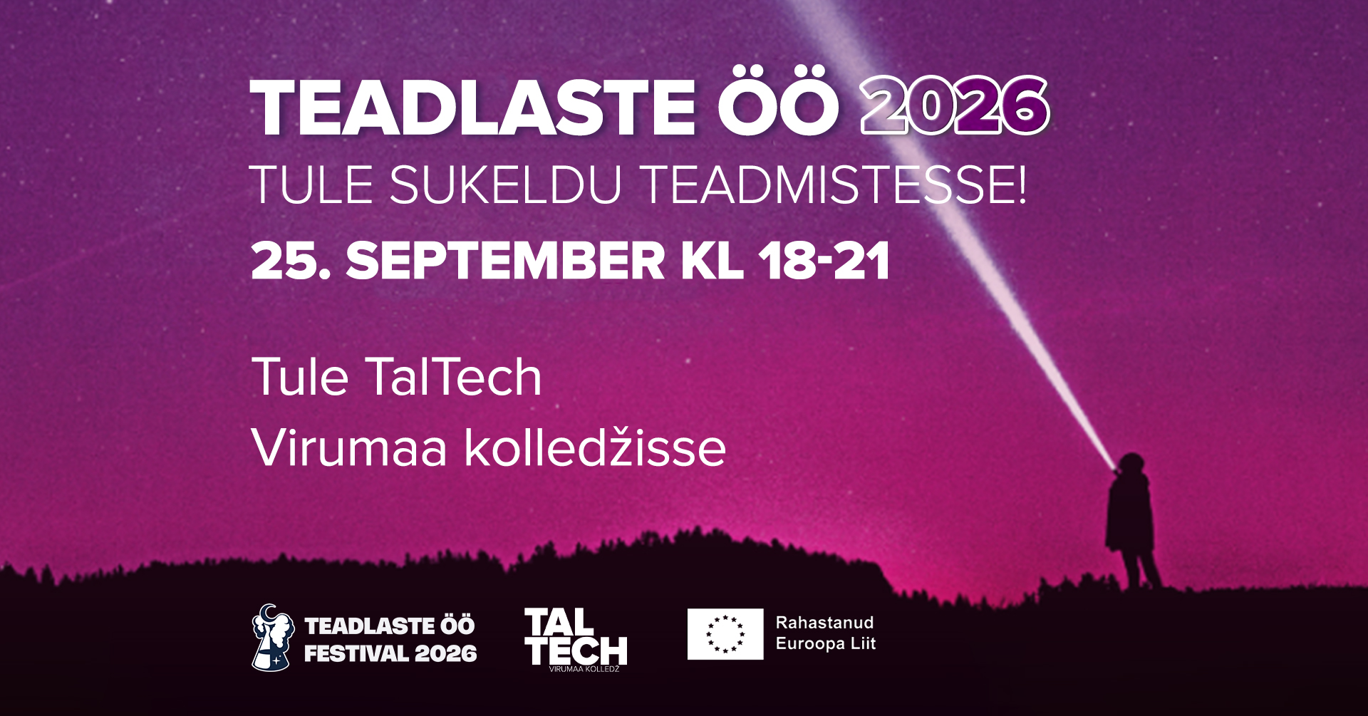Öötäis teadust TalTechi Virumaa kolledžis