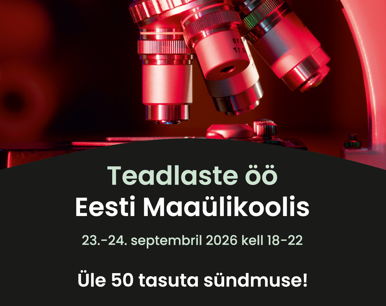 Teadlaste öö Eesti Maaülikoolis