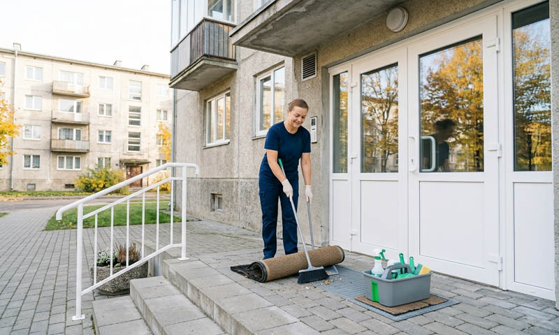 koristamine ukse eest ja sissepsuhooldus korterihistutele