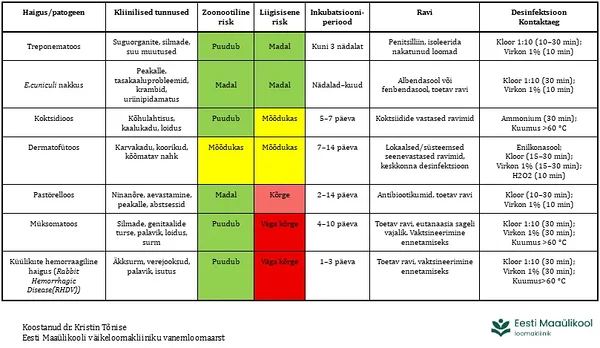Küülikute infektsioon- ja zoonootilised haigused
