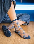 Atelier st eustache blomst denim labipaistvad sokid